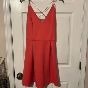 Pink dress from Charlotte Russe no tags only wear once size large